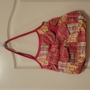 Like New Chateau Hot Pink Patchwork Bow Girls' Satchel